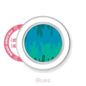 abbyrose Drippy Phone Grip with magnet Clear Blues