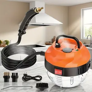 Pressurized Handheld Multi-Surface Natural Steam Cleaner with 9pcs Replacement Parts , Multi-Purpose Steamer for Home Use, Kitchen and Car