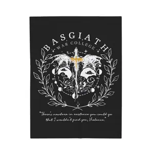 Fourth Wing Blanket The Empyrean Blanket Basgiath War College Blanket Dragon Rider Blanket Fourth Wing Merch Rebecca Yarros Blanket