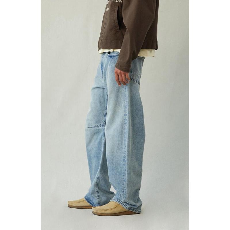 Pacsun Men's Mason Baggy Barrel Jeans Light Blue
