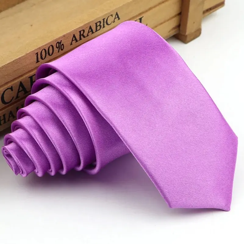 Men's Solid Color Skinny Tie, 5cm Business Formal Necktie, Casual Student Accessory, Suitable for Professional and Daily Wear, Plain Ties, Casual Elegant Tie