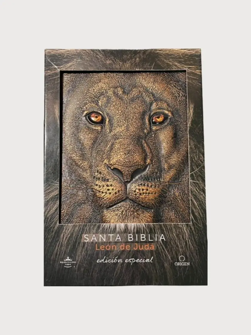 Biblia RVR 1960 Letra Grande León de Judá Edición Especial Bronce