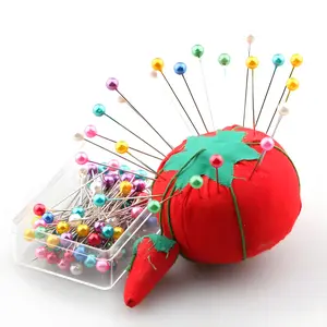 100pcs Pearl Head Straight Pins, Multicolor DIY Craft Pins for Sewing, Cross Stitch, Knitting & Fashion Design, Colorful Pearlized Pins