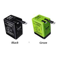 Black+Green 【lighting+type-c】