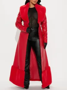 The "Power Trip" Faux Leather Trench - Max Glamour & Rich Vibe!