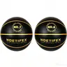 NOETIFEX Silent Basketball Pro Max - Silent Basketballs for Teens & Adults, Size 6&7 Black Gold Weighted Indoor Workout Ball with Soft Foam, Realistic Bounce, Apartment-Friendly Sports Equipment
