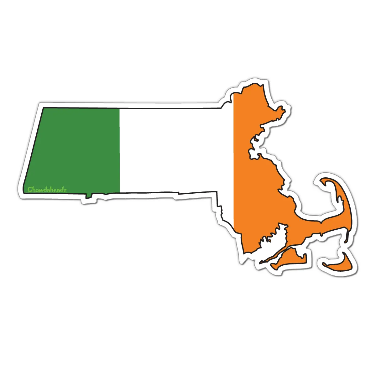 Irish Massachusetts Sticker