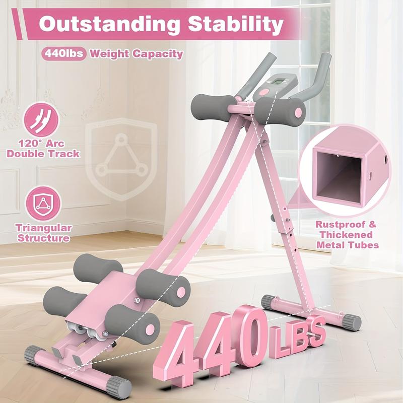 440 Lbs Ab Workout Weight Capacity Equipment, Ab Machine For Home Gym, Foldable Core & Abdominal Exercise Machine, Adjustable Ab Machine Full Body Workout Exercise Fitness Equipment Adjustable Height With Resistance Bands, Dual Track Ab Machine 440 Lbs Ab Workout Weight Capacity Equipment, Ab Machine For Home Gym, Foldable Core & Abdominal Exercise Machine, Adjustable Ab Machine Full Body Workout Exercise Fitness Equipment Adjustable Height With Resistance Bands, Dual Track Ab Machine