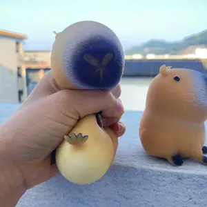 Water Pig Stress Relief Toy, Soft Cuddly Cure Series, Thick Rubber, Office Stress Reliever, Party Gift Choice, Unisex