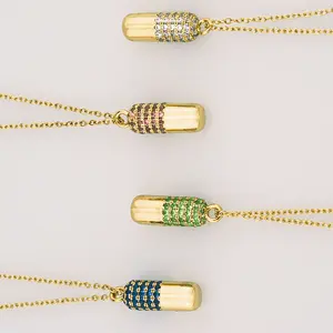 Fashionable Women's Gold Necklace Pendant Number Round - Elegant Gold Necklace with Round Pendants for Women