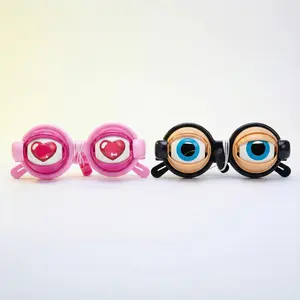 Funny Eyeglasses with Blinking Feature, Casual Style Decorative Glasses, Perfect for Selfies Fun and Fashion Pairing