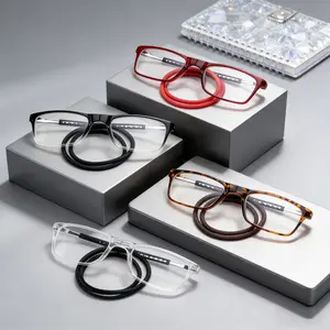 4 pairs of foldable magnetic anti-loss glasses come with neck straps and extendable legs. They have a magnification range of (0 - 6.0), are anti-slip for reading, and block blue light. Ideal gift for Mother's Day.