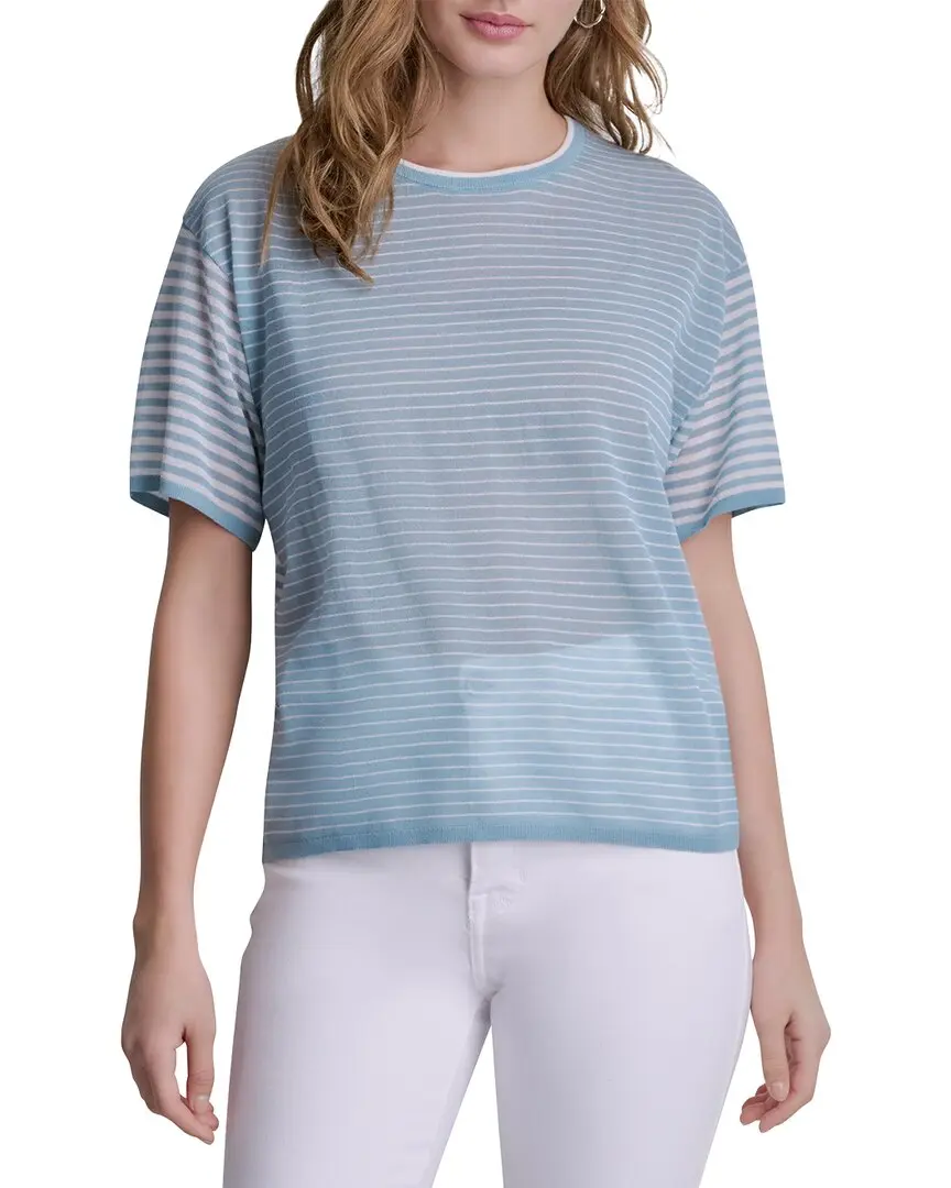 DKNY Striped Lightweight Sweater