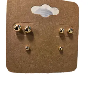 14K Gold Plated Stud Earrings - Exquisite Jewelry Pieces with Elegant Design for Any Ensemble