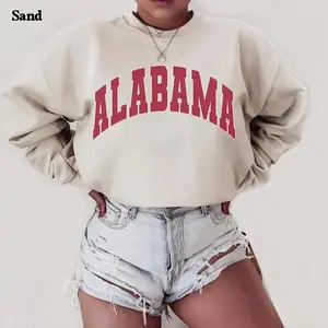 Alabama Sweatshirt, Vintage Varsity Style Crewneck, Cute + Cozy Retro Style Alabama Hoodie, Alabama Unisex Crewneck Aesthetic