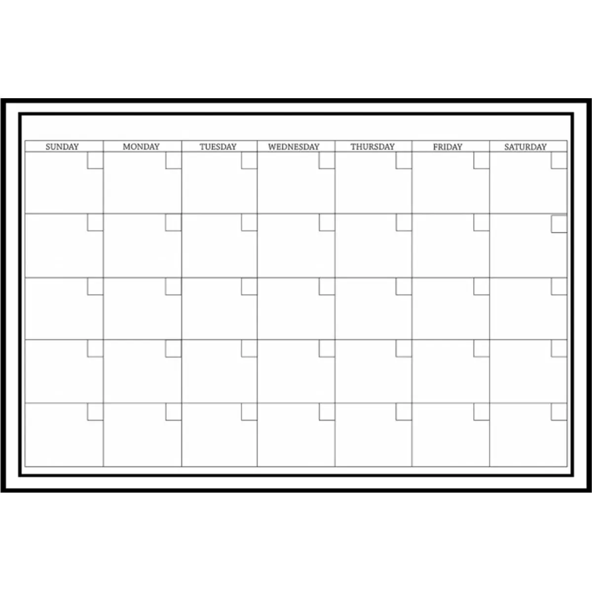 212 MAIN 24x36 in Repositionable Dry Erase Monthly Wall Decals, Home Decor with Monthly Grid for a Clean Look
