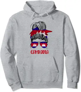Cambodian Girl Cambodia flag for woman girl Khmer Pride Pullover Hoodie - Julianex Shop 92B0C3Y2S4XZ