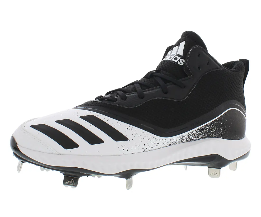 Adidas Men's Icon V Bounce Mid-Top Athletic Baseball Cleats, Comfortable and Supportive Sports Footwear, Sports Shoes, Training, Sneaker, Casual