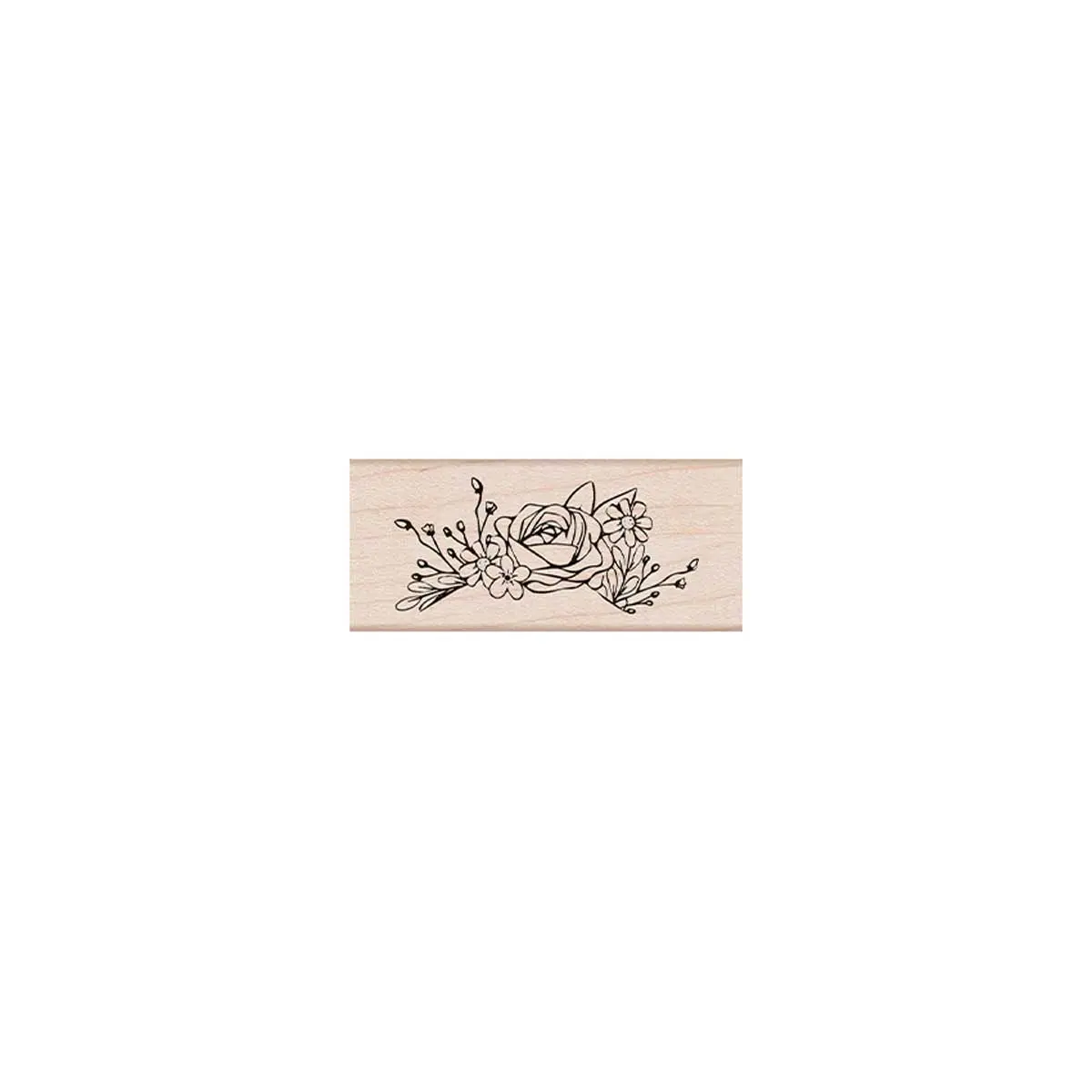 Rose Arrangement Woodblock Stamp