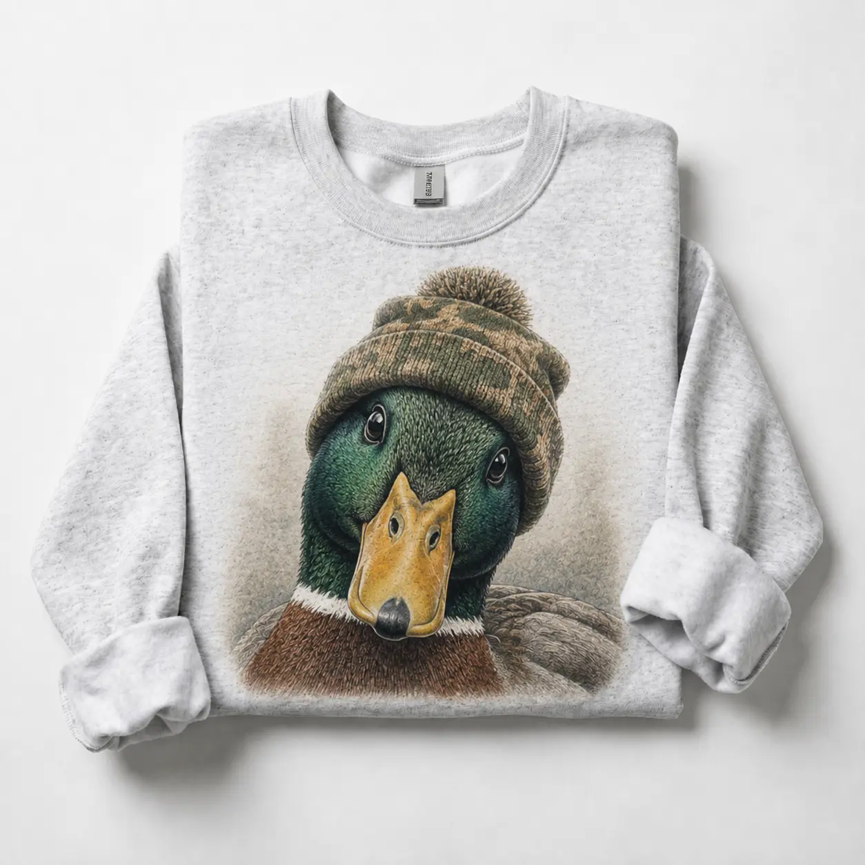 Vintage Mallard Duck Lake Life Sweatshirt - Funny Country Waterfowl Crewneck Pullover for Men Women