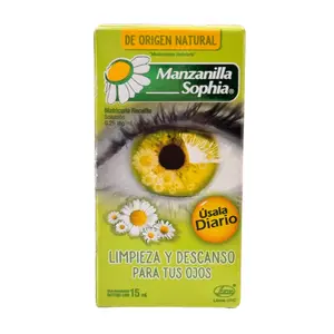 Manzanilla Sophia Cleaner and Rest for Eyes - Natural Formula for Gentle Eye Care Clear Daily