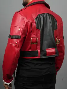 Fanzilla Jackets - Handmade Guilty Gear Strive - Sol Badguy Inspired Cosplay- Costume Leather Jacket
