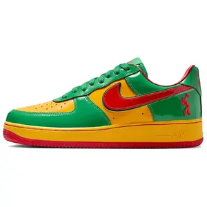 Lil Yachty x Nike Air Force 1 Low Sneakers for Men and Women Comfort Versatility Slip Resistance 2023 Release Green Gold Red Colorway nike 2000