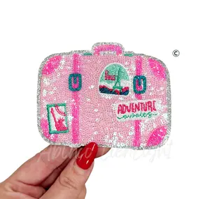 Luggage Suitcase Summer Sequin Patch-Small