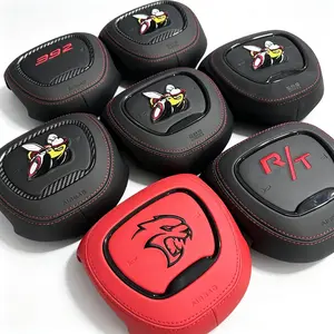 Fit Scat pack R/T Dodge Challenger Charge Durango SRT Custom replacement parts for the steering wheel center cover horn hood airbag cover
