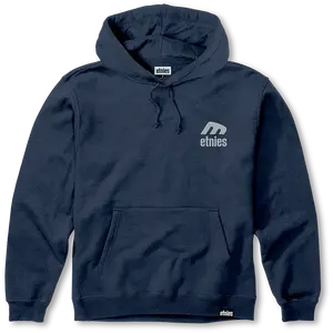 Etnies Men's Icon E Pullover Navy/Grey Hoody