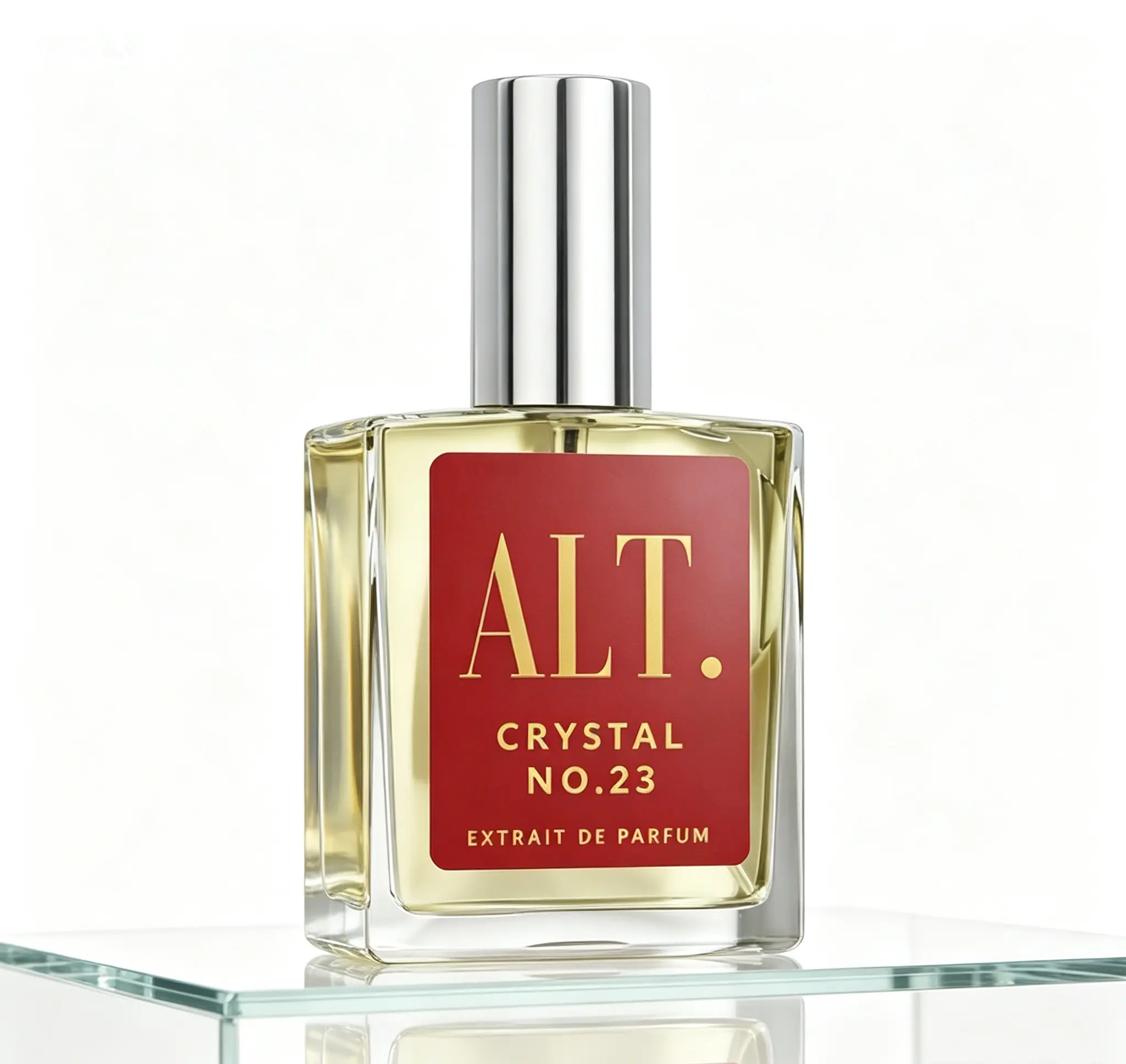 ALT. FRAGRANCES Crystal No. 23 Extrait de Parfum, Inspired by Baccarat Rouge 540, Unisex Long Lasting Perfume for Men & Women, Jasmine, Amberwood & Cedar Fragrance, 60ml