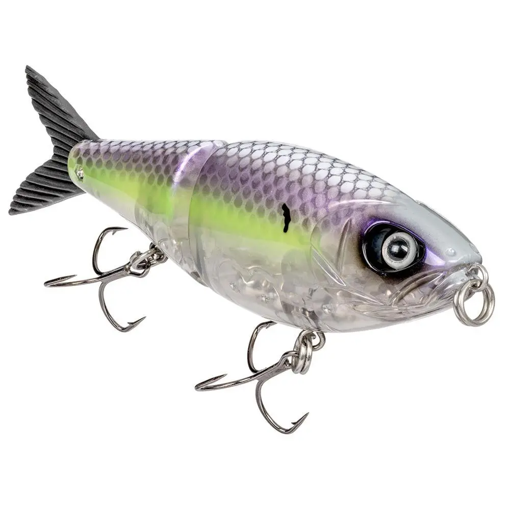 Glidebait Swimbait Lure, 7-Inch 2.5oz Soft Plastics with Unique Shape, Proven Glide Action, and Swivel Hooks for Big Fish