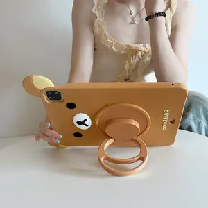 3D Cartoon Rilakkuma Silicone Tablet Case For IPad 9 8 7th Generation Air Mini 3 4 5 6 10.9 Pro 11 A16 12.9 13 inch Tablet Case