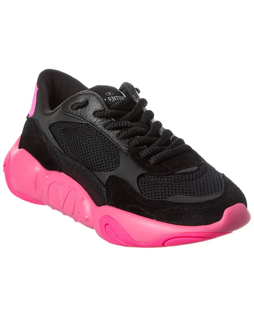 Valentino VLogo Mesh & Leather Sneaker