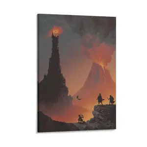 The Lord of The Ring Frodo in Mordor Poster Picture Canvas Wall Art Print Modern Home Canvas Poster Bedroom Decor Sports Landscape Office Room Decor Gift