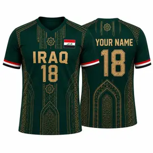 [Custom Name&Number] Iraq Soccer Jersey Custom Name Number, Iraq Football Shirt 2026, Iraqi Fan Apparel Personalized, Iraq Soccer Jersey For Men Women, Custom Iraq Jersey Football Shirt, Iraq Football Jersey Fan Gift, Gift For Dad, Fathers Day