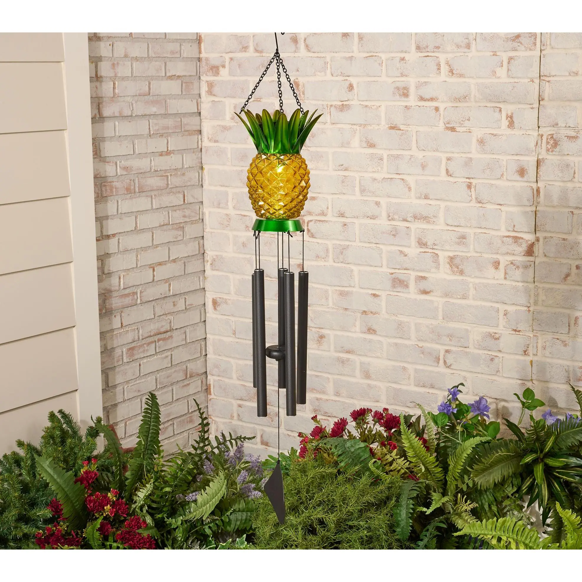 Home2Garden 40" Solar Pineapple Windchime Home2Garden 40" Solar Pineapple Windchime