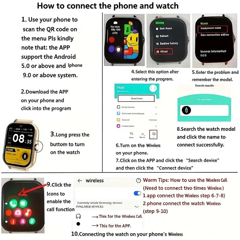2026 Mother's Day Gift:New Smartwatch (Black & Pink) Wearable Device Super Bowl, Super Bowl Outdoor Sports、Smart watch, wireless talking/dialing, multi-sport mode, call reminder and rejection, SMS reminder, message reminder, various APP reminders,