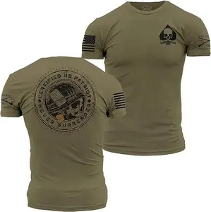 Grunt Style Tropical Death 2 Sided T-Shirt, Unisex Short Sleeve Casual 100% Cotton, Top Menswear, Tactical Gear, Gun Lover