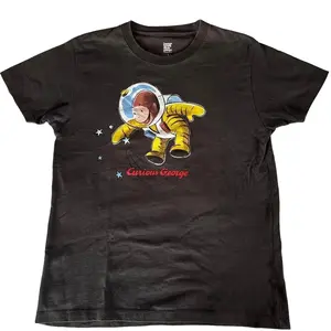 Retro Curious George Astronaut Monkey Cute Vintage Cartoon Shirts, Baby Tee Or Unisex T-Shirt Sweater Hoodie