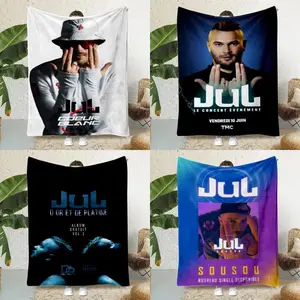 Famous singer JuL C'est Pas Des Lol Printed Blanket Picnic Blankets Warm Blanket Soft and Skin-friendly Home Travel Birthday Gift