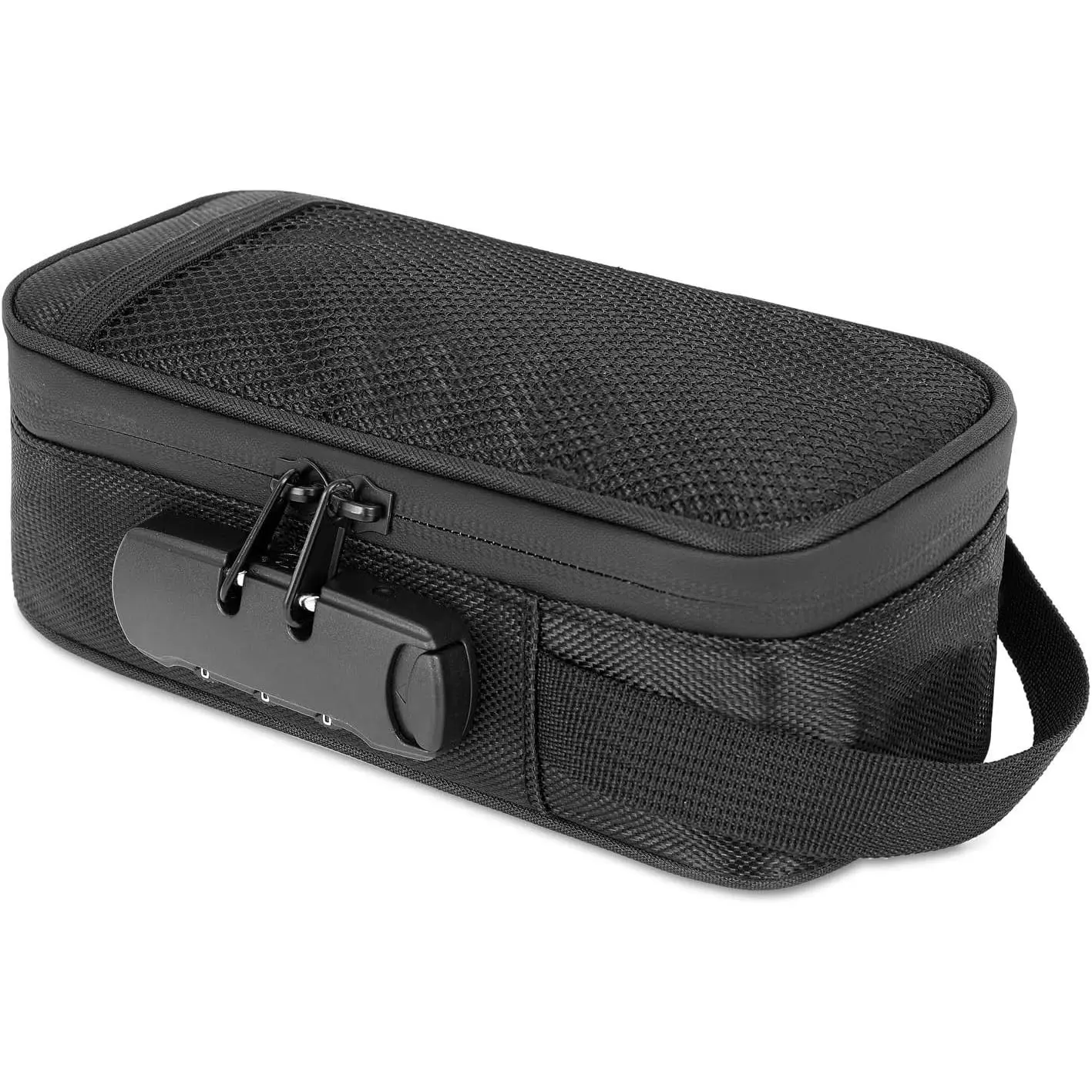 Smell Proof Bag, Carbon Lined Odor Proof Bags, Smell Proof Container with Combination Lock, Smell Proof Stash Bag for Portable Travel Storage