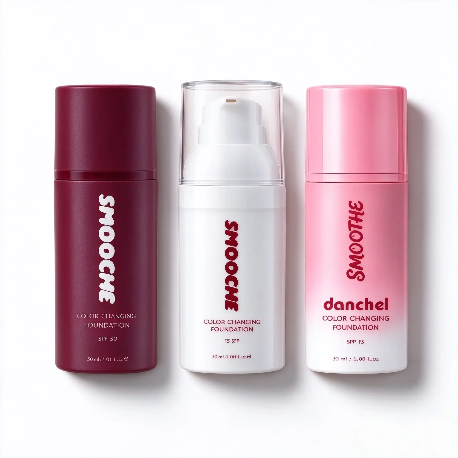Color Changing Foundation, Shade-Adapting Vegan Liquid Foundation & Concealer, 24H Wear SPF15, Airbrushed Flawless Coverage for Uneven Skin Tone for smooche
