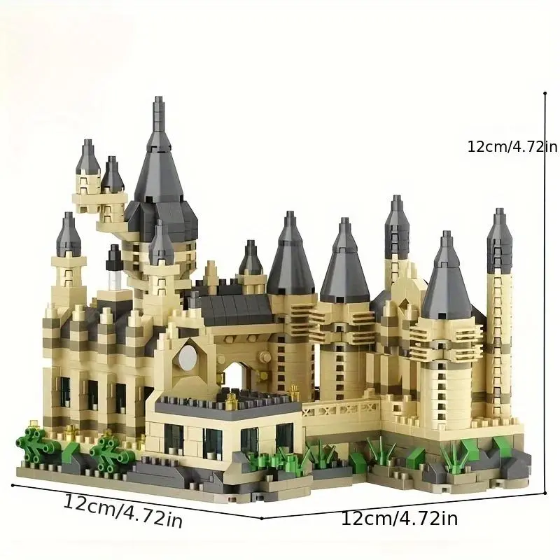 Creative Magic Castle Building Blocks Set, 1563pcs/set Durable ABS