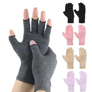 2Pair Compression Arthritis Gloves Wrist Support Joint Pain Relief Hand Brace Women Men Therapy Wristband Compression Gloves