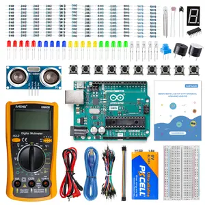 SunFounder Beginner's Lab Starter Kit with Original Arduino Uno R3 REV3, Multimeter, Breadboard, Battery Box | 34 Projects, 40+ Video Lessons, RoHS Compliant for Beginners & Engineers