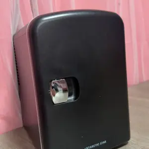 Antarctic Star Compact Refrigerator, Portable Mini Fridge, 4L Capacity/6 Cans,12oz, Portable Small Refrigerator for Cosmetics, Skin Care and Food , Ideal for Bedroom, Car, Office & Dorm,100% Freon-Free & Eco Friendly