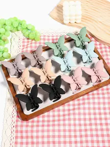 Butterfly Design Hair Claws, Cute Colorful Hair Accessories for Women & Girls, Minimalist Headwear Suitable for Thick Hair, Clip in Claw