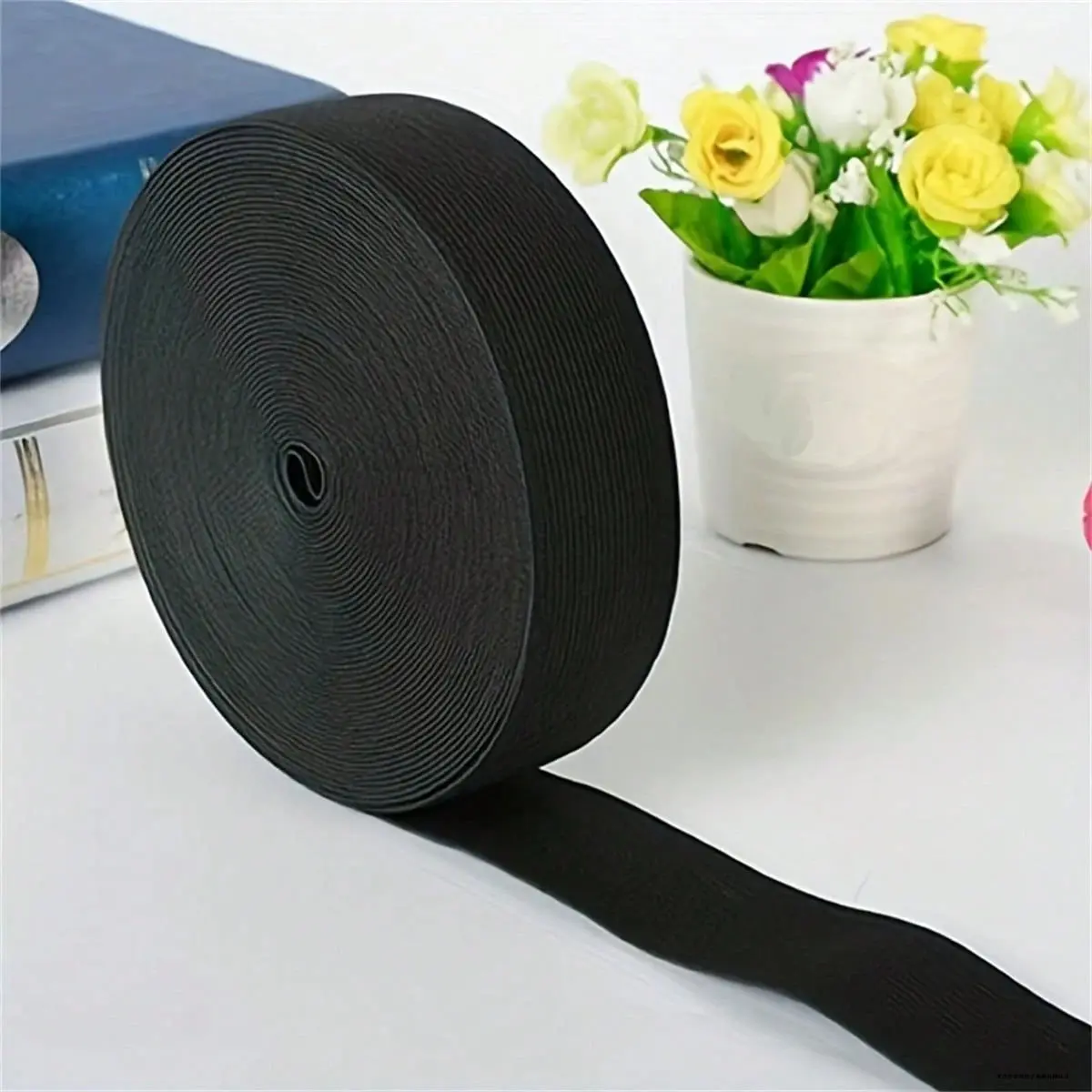Elastic Knit Bands - 5 yd, 0.78inch/2cm & 0.98in/2.5cm Widths - DIY Craft Sewing Band for Handmade Projects, Waistbands, Clothing Supplies