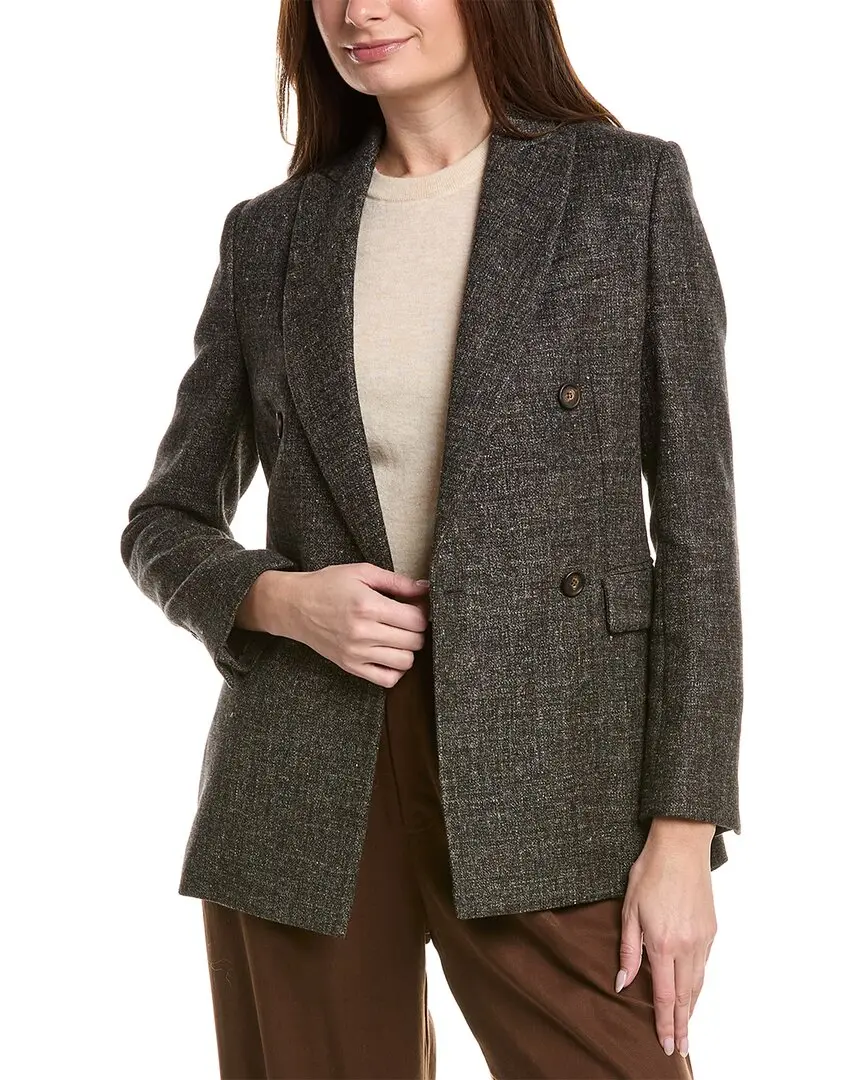 Brunello Cucinelli Wool & Linen-Blend Blazer